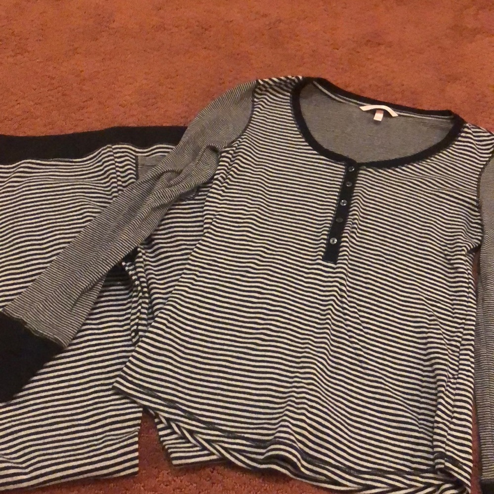 Matching striped Victoria Secret Pajama set